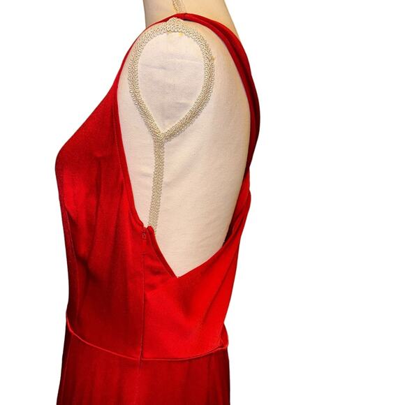 Jason Wu - Grey, Crisscross-Back Satin Cocktail Dress, size 12 - Picture 4 of 13